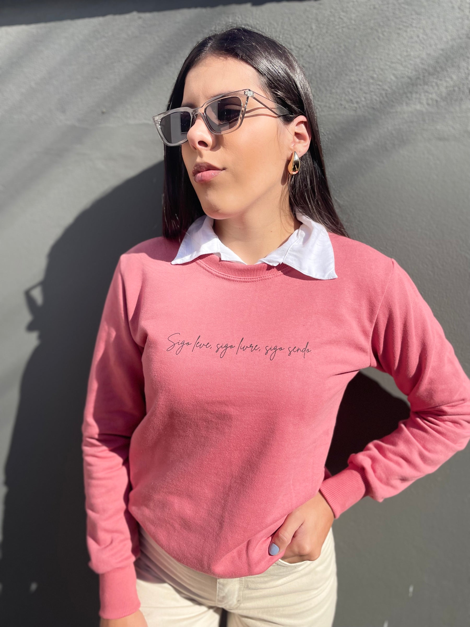 MOLETOM CARECA-ROSE