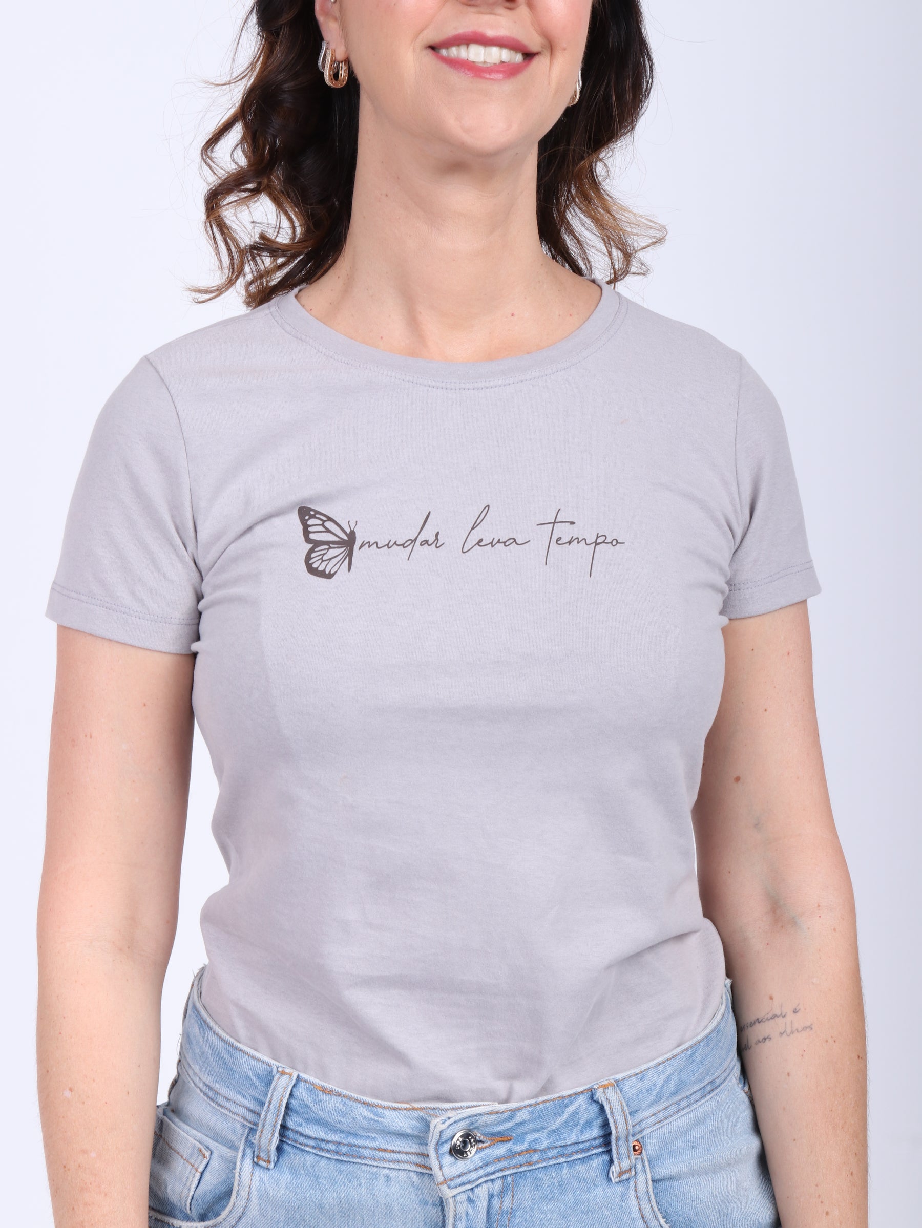 T-SHIRT CINZA-MUDAR