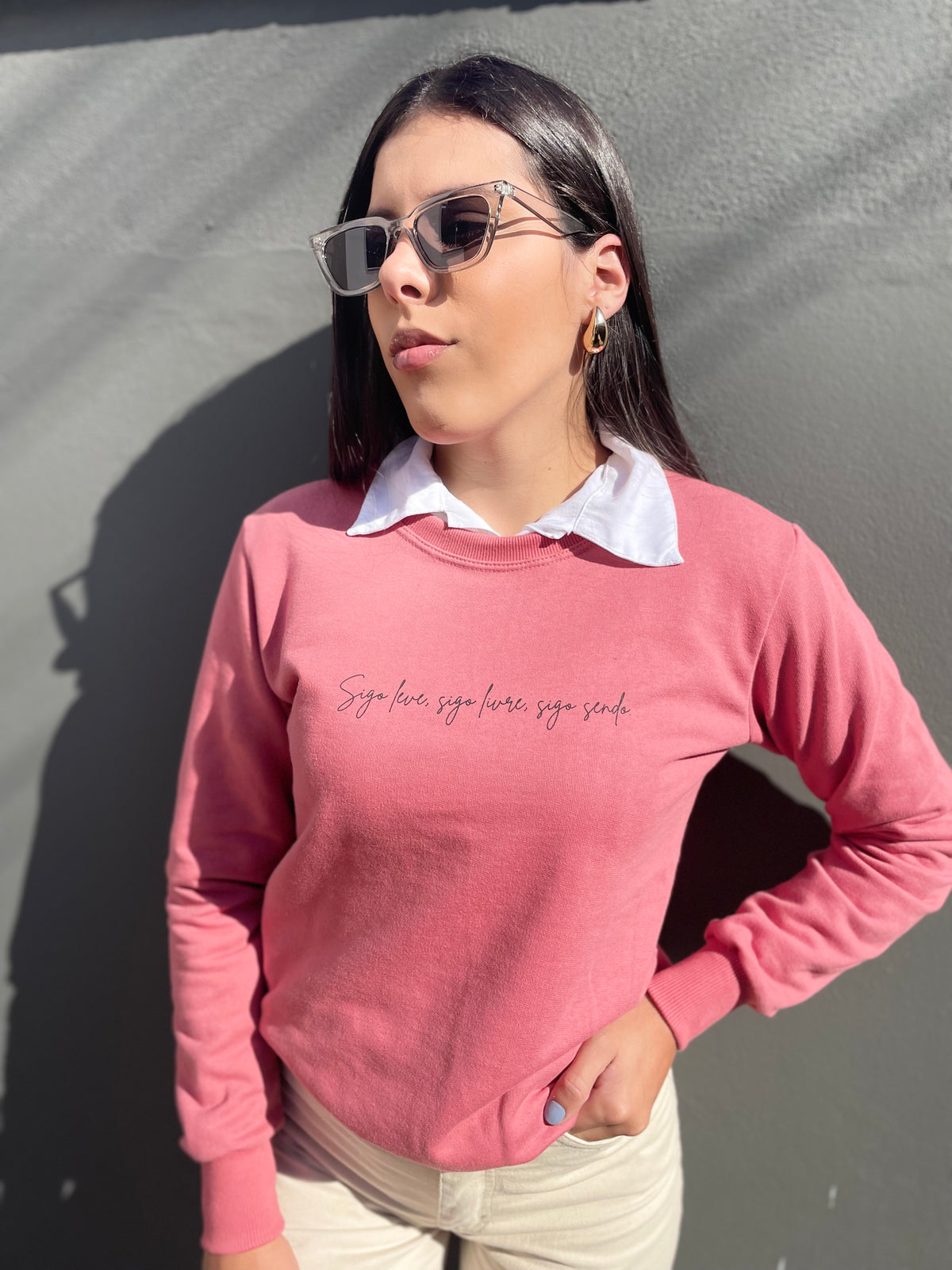 MOLETOM CARECA-ROSE