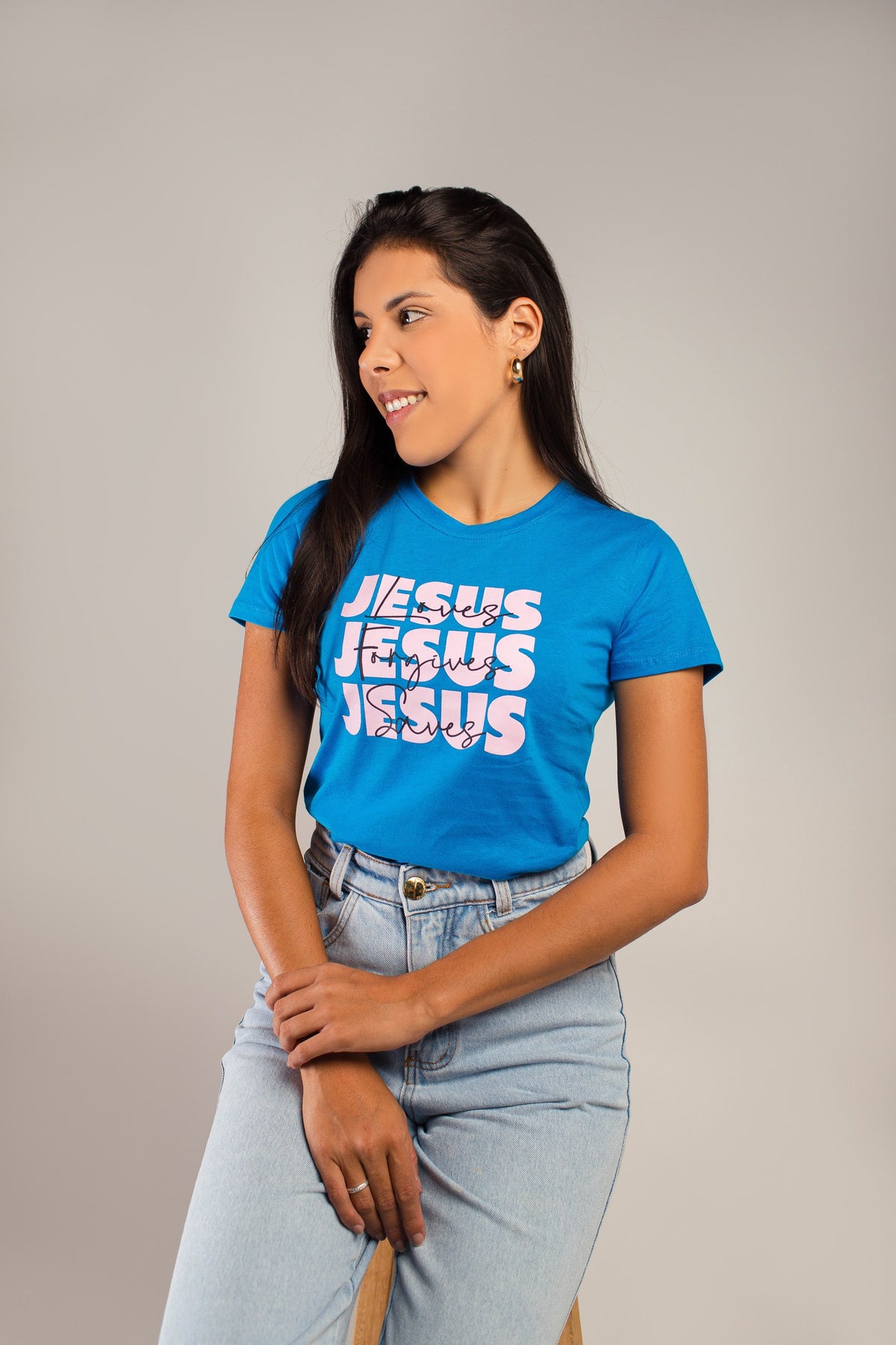 T-SHIRT AZUL-JESUS