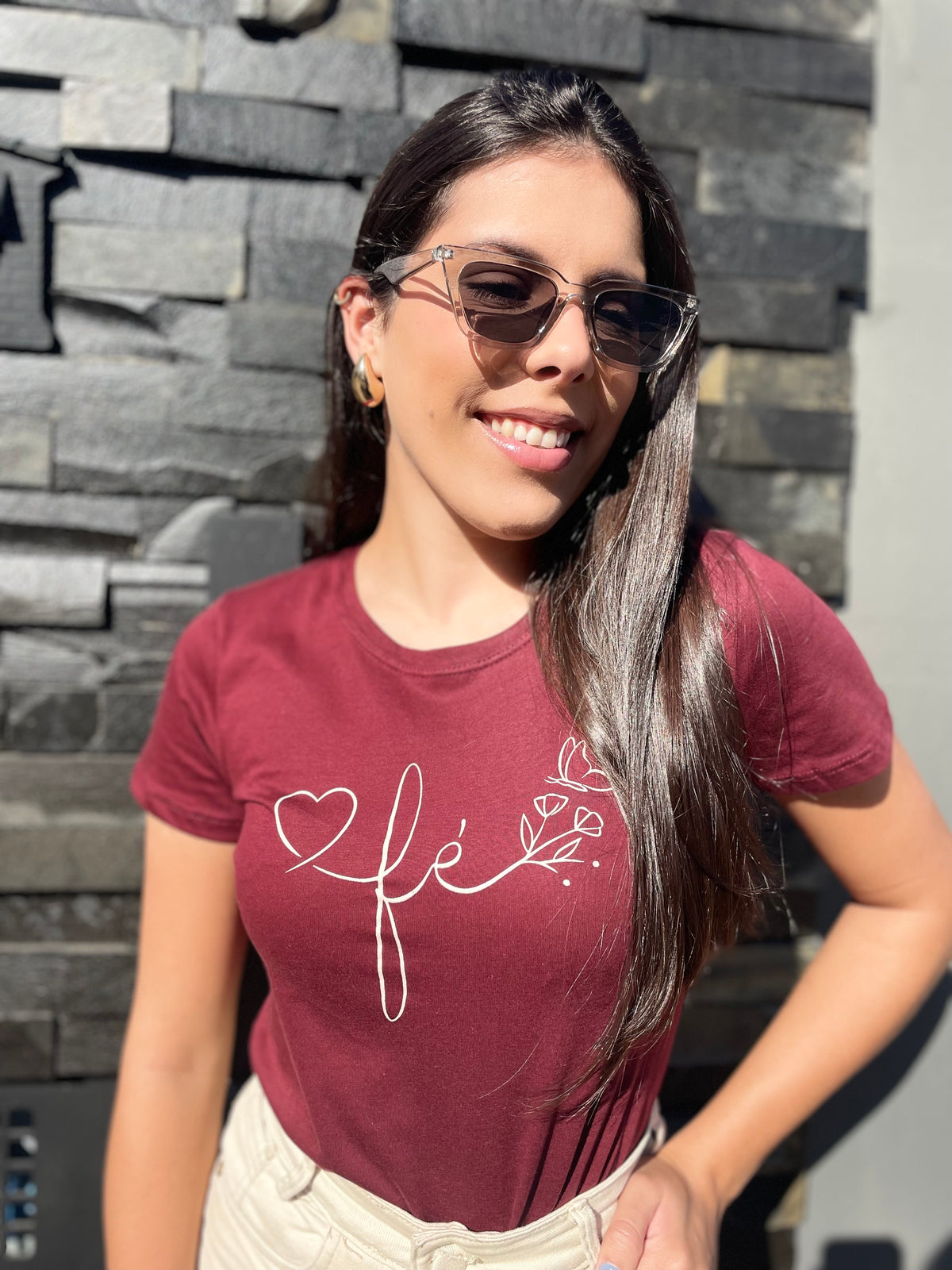 T-SHIRT BORDO-FÉ
