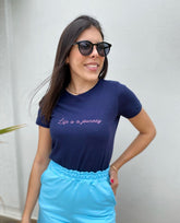 T-SHIRT AZUL MARINHO