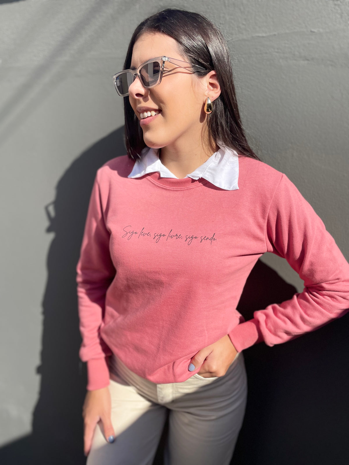 MOLETOM CARECA-ROSE