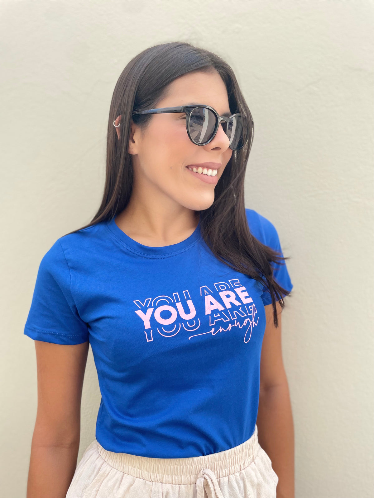 T-SHIRT AZUL ROYAL-YOU ARE