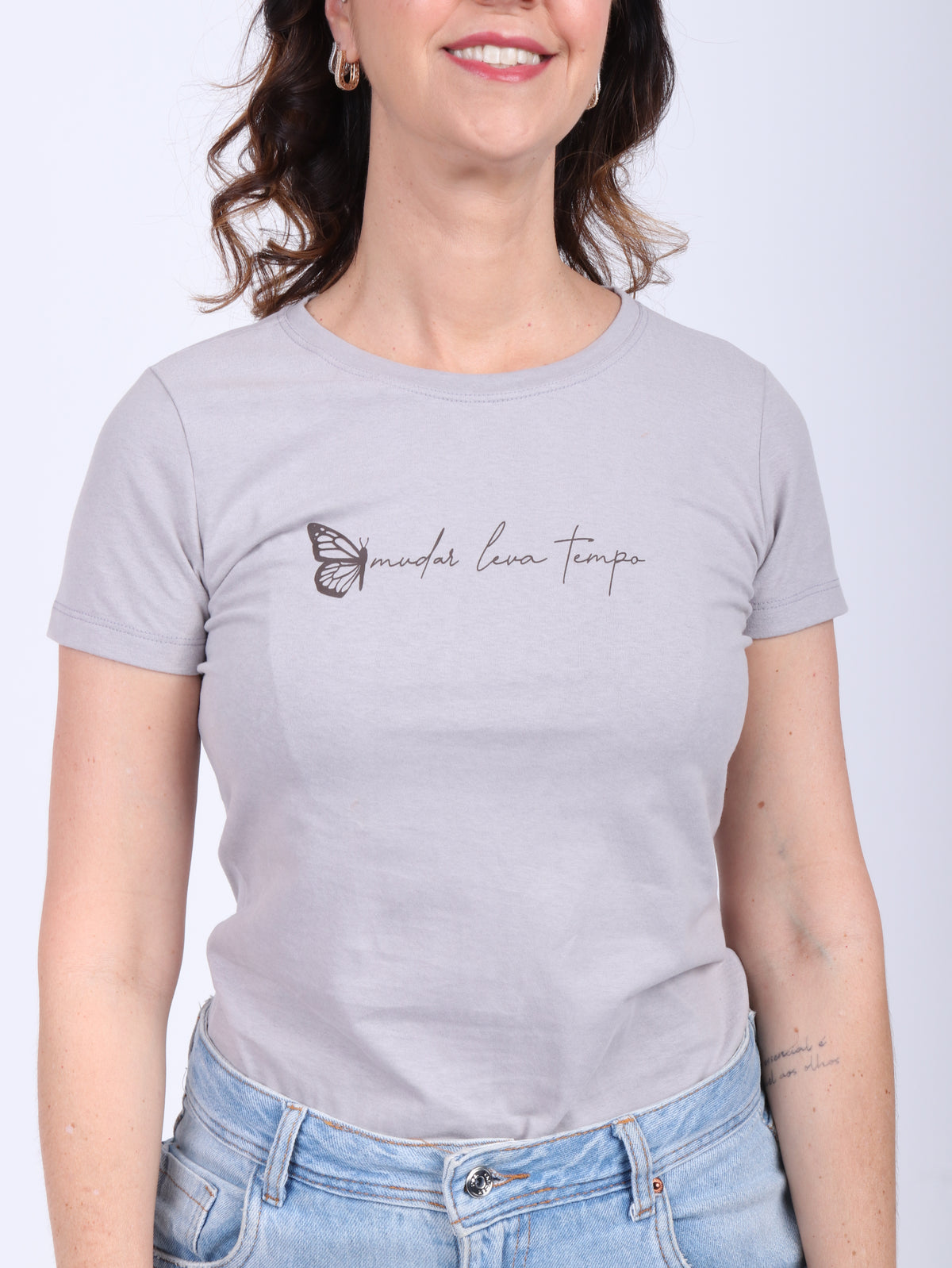 T-SHIRT CINZA-MUDAR