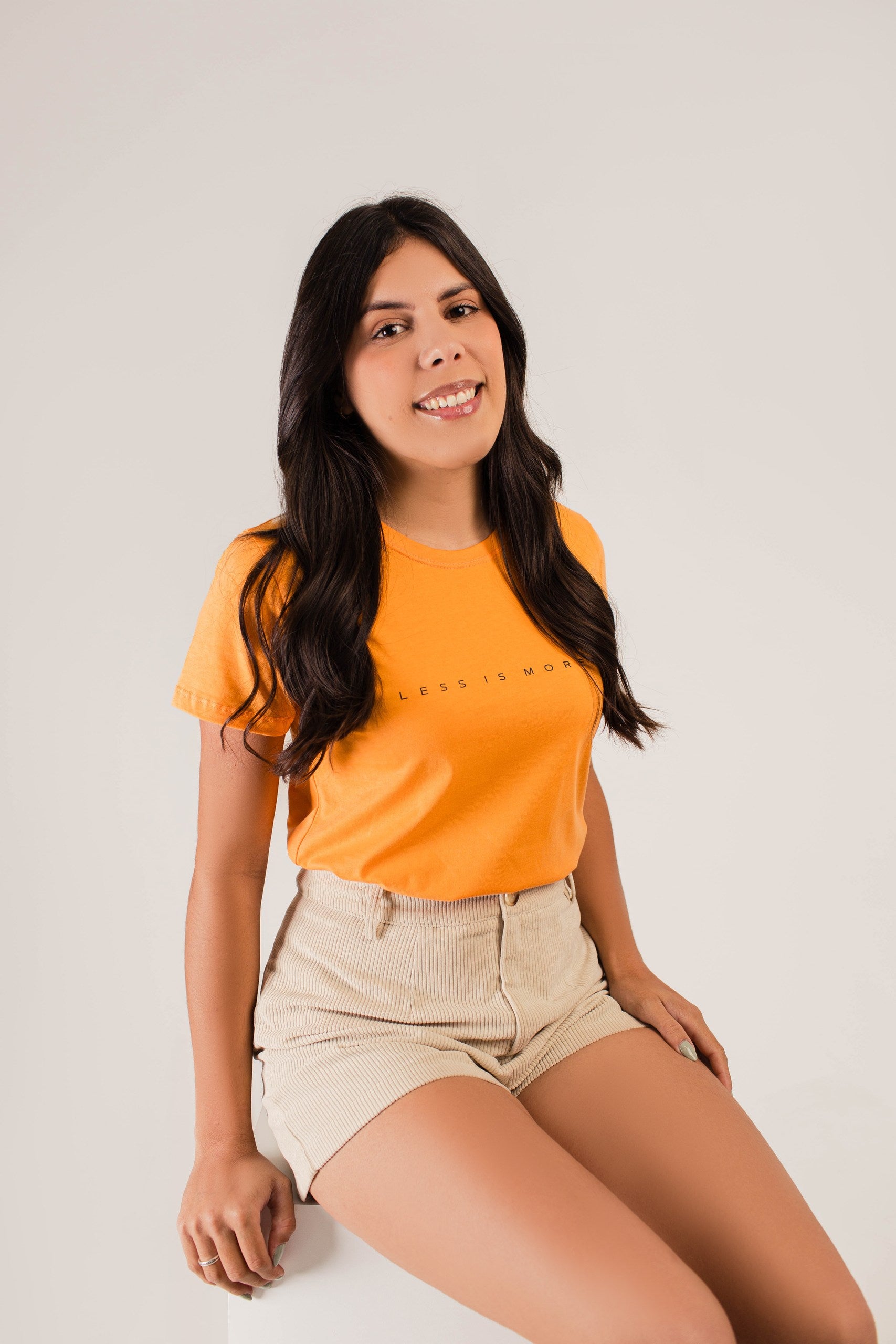 T-SHIRT ALARANJADA-LESS