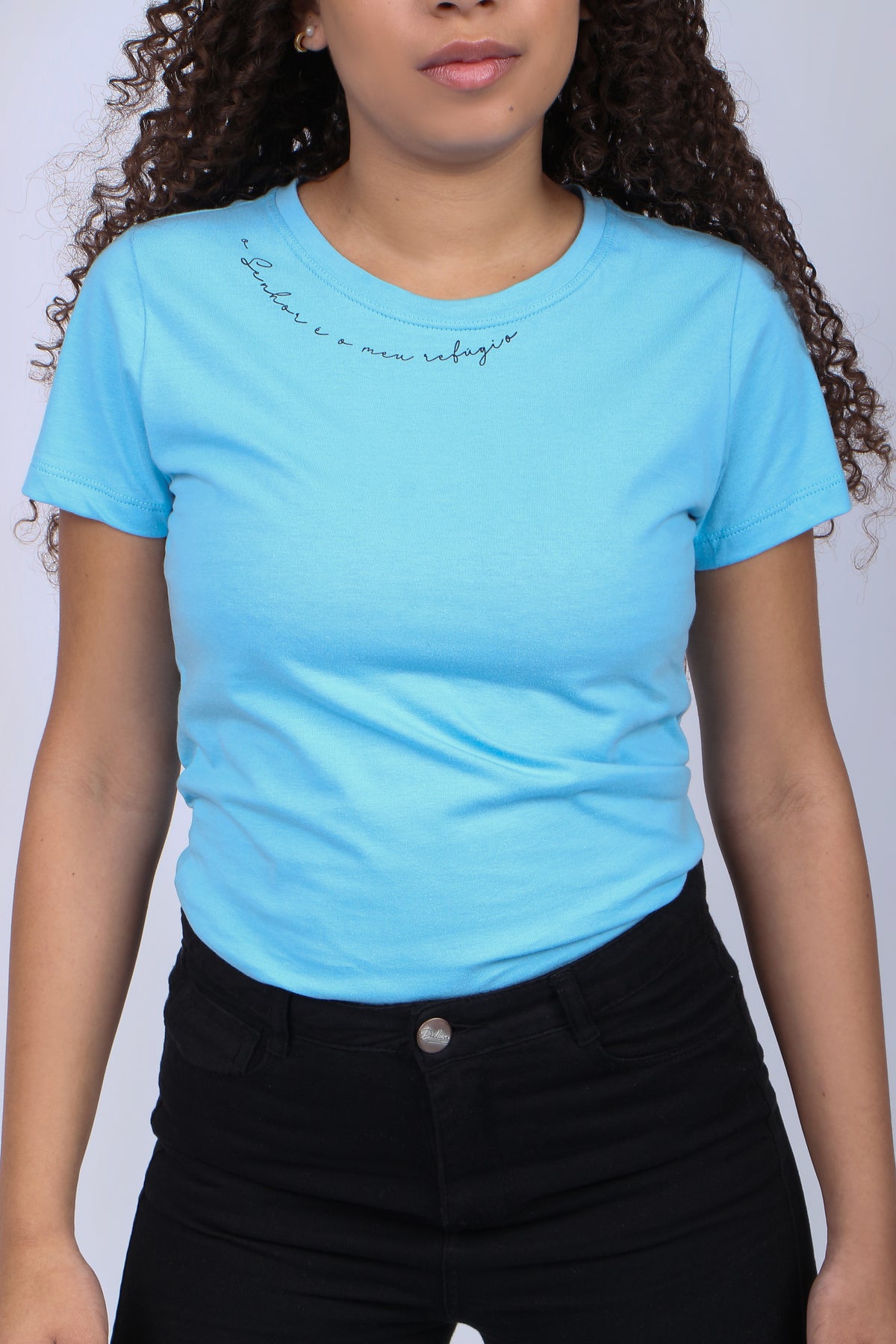T-SHIRT AZUL BEBÊ
