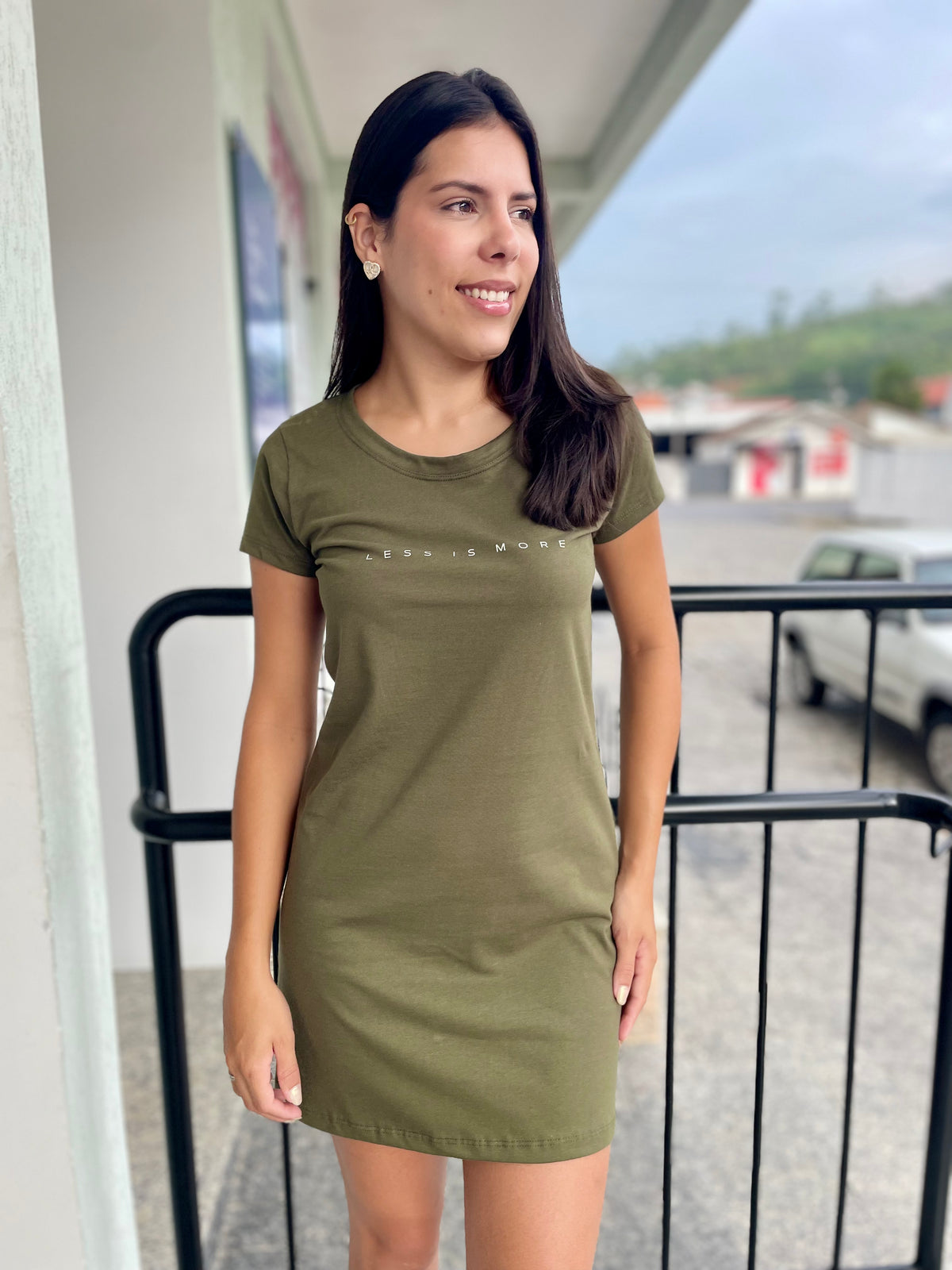 VESTIDO VERDE MUSGO