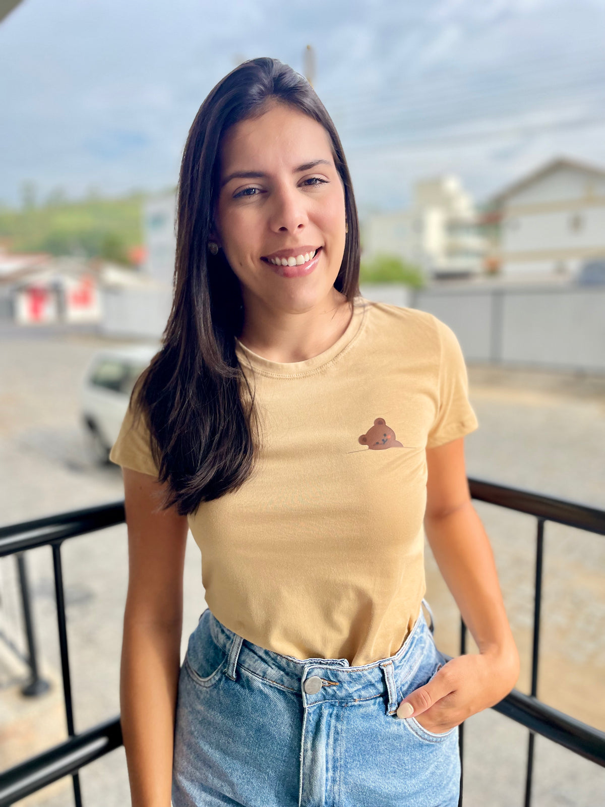 T-SHIRT CARAMELO-URSO