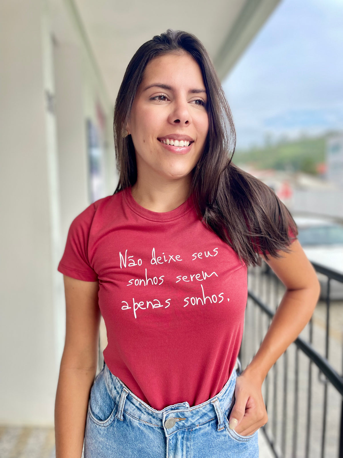 T-SHIRT BORDO- SONHO