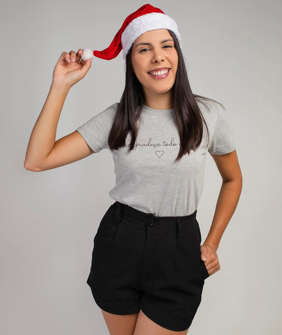 T-SHIRT MESCLA-AGRADEÇA