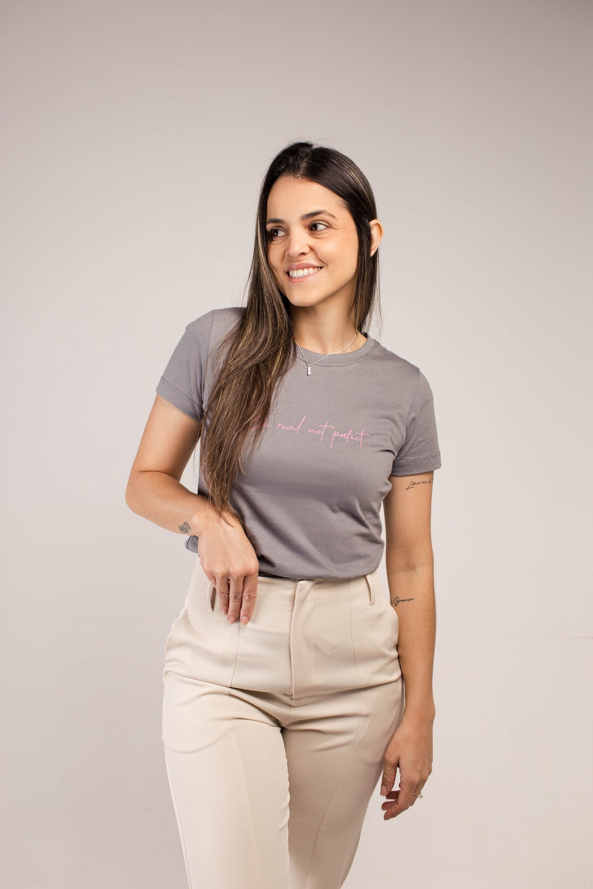 T-SHIRT CINZA-PERFECT